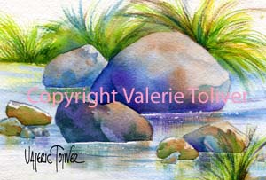 Exercise: Drawing and Painting Rocks by Valerie Toliver